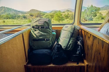JanSport Venture Pack System – Travel Pack With Large Main Compartment, 4 Water Bottle Pockets, Adjustable Torso Length, Perimeter Wireframe Suspension, Tuck-Away Straps, Padded Hip Belt, Black - color: Black, style: Venture Pack System