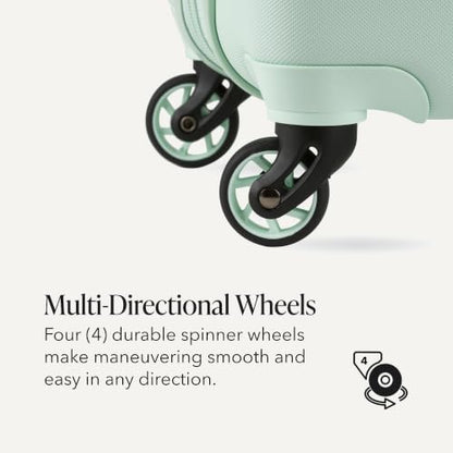 SwissGear 7366 Signature Hardside Expandable Luggage with Spinner Wheels, TSA Lock, Cup-Holder, Clearly Aqua, 3-Piece Set (19/23/27) - color: Clearly Aqua, size: 3-Piece Set (19/23/27)