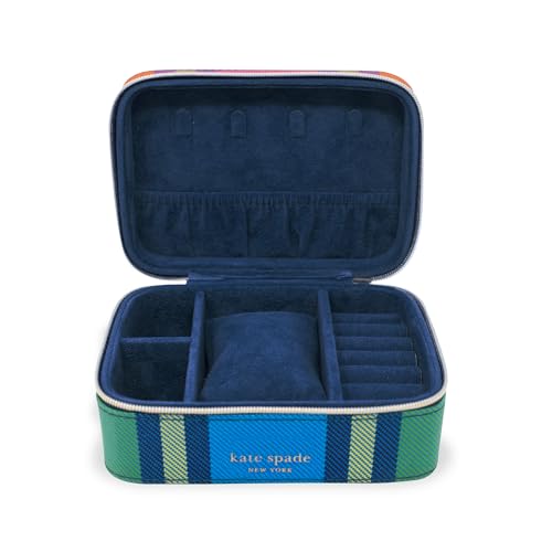 kate spade new york Travel Jewelry Case, Grand Plaid Duo