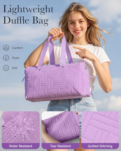 Carry On Travel Bag for Women, Personal Item Weekender, Purple - color: Violet