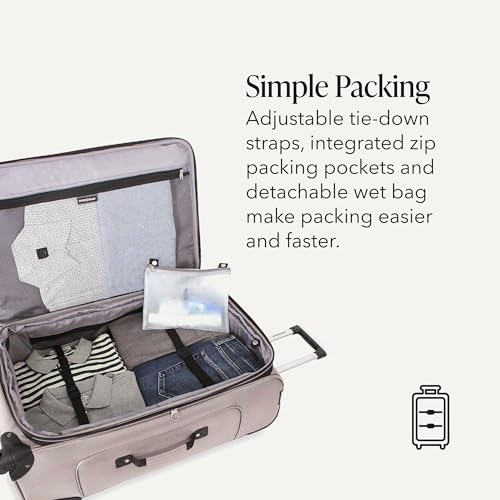 SWISSGEAR Sion Softside Expandable Spinner Luggage Durable Lightweight Travel Suitcase, Pewter, Checked-Large - color: Pewter, size: Checked-Large