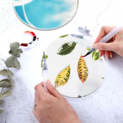 Acrylic Clear Ornament Circle Blanks, 3.5" Transparent Round Disc - size: 3.5 inch