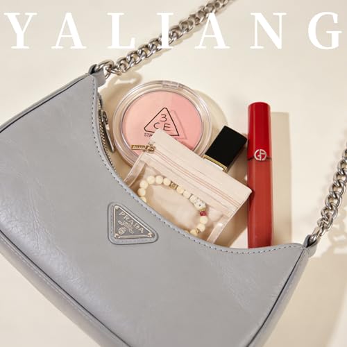 12 Pcs Portable Velvet Jewelry Pouch with Zipper, Clear - color: A.12 PCS