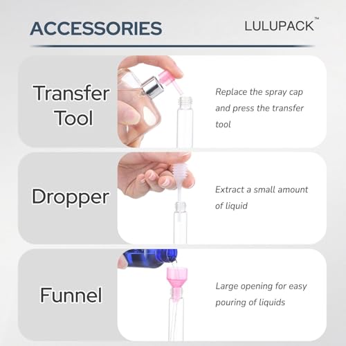 Lulupack Travel Perfume Bottle Refillable, 8ml Cologne Spray Atomizer, 6PCS - color: 6color-7
