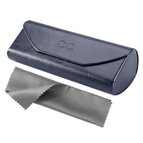 Vemiss Hard Shell Glasses Case, Portable Travel Eyewear Holder - color: Blue