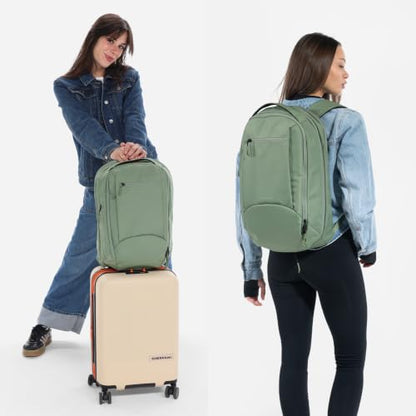 Sherpani Crew Travel Backpack for Women, Commuter Daypack (Olivine) - color: Olivine