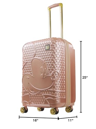 FUL Mickey Mouse Disney Kids Suitcase, Gold - color: Gold, size: 25 Inch