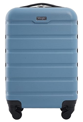 Wrangler Hardside Spinner Luggage, Blue Heaven, Carry-On 20-Inch - color: Blue Heaven