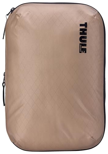 Thule Compression Packing Cube, Size Medium, Semitransparent Fabric, Easy to Pack, YKK Zippers - color: GENTLE BEIGE, size: Medium