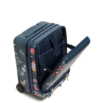Hardside Underseat Rolling Suitcase Luggage, Fresh-Cut Floral Green - color: Fresh-Cut Floral Green
