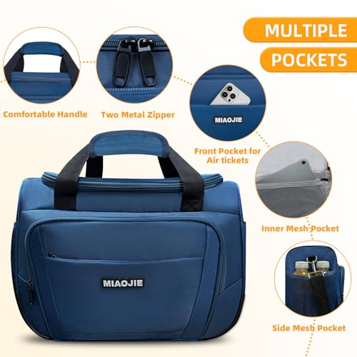 Underseat Carry On Luggage Bag, Lightweight Travel Tote Bag for Travel - color: Blue, size: 18IN