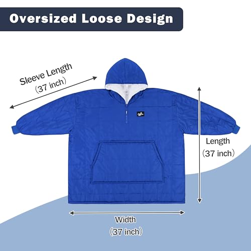 Catalonia Outdoor Windproof Wearable Stadium Blanket, Oversized Waterproof Wearable Blanket Poncho