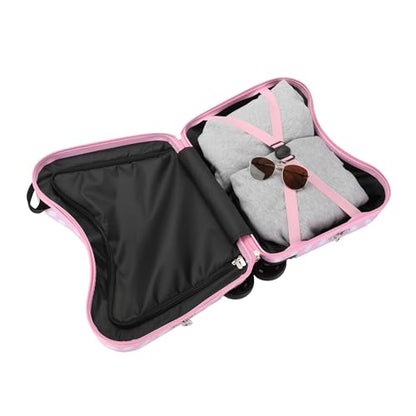 Bioworld Hello Kitty Character Face Pink Ride-On Luggage - color: Hello Kitty Face Pink