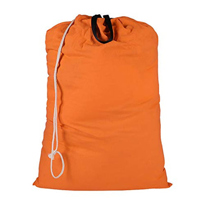 SWISSELITE Heavy Duty Laundry Bag, Large Travel Dirty Clothes Bag - color: Orange