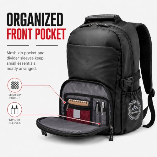 star cloud Laptop Backpack for Men, Business Travel Backpack with Organized Front Pocket, Roomy Main Compartment, Elastic Bottle Pocket, Work Commute Backpack for Office, Travel and Daily Use
