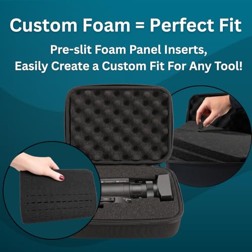 caseling 9.5" x 7.5" x 4.75" Hard Case with 3-Layer Pick and Pluck Foam - size: 9.5" x 7.5" x 4.75"
