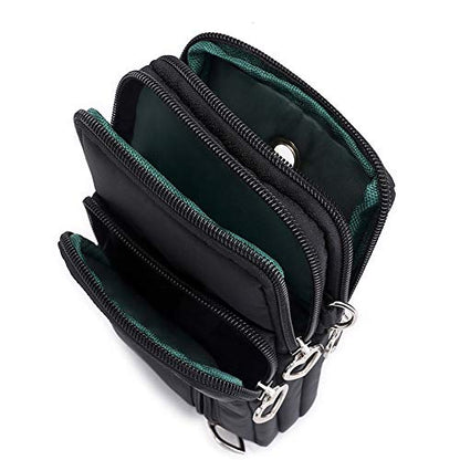 VINAIDA Small Crossbody Wallet Phone Bag Women Mini Crossbody Purse Cell Phone Shoulder Bag Mini Wallet Over Shoulder Strap - color: Red