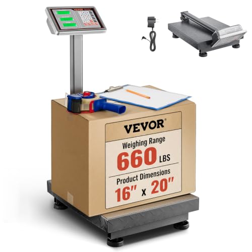 VEVOR Computing Digital Platform Scale 660 lbs Load Stainless Steel