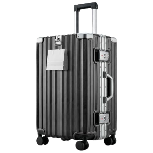 Zipperless Luggage, 24 Inch Checked Suitcase - color: Gray, size: TSA 24-inch