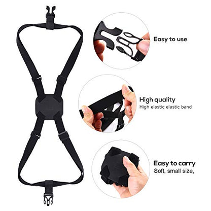 Bag Bungee, Luggage Straps Suitcase Adjustable Belt Travel Accessories - color: L-black