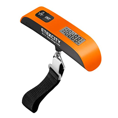 Etekcity Luggage Scale, Digital Suitcase Weight Scale for Travel, 110 lb - color: Orange