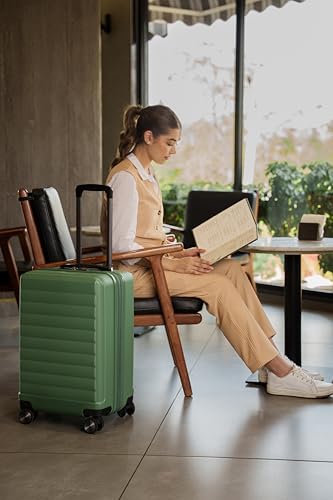 TRIPS EON 20-Inch Carry-On Lightweight Durable Hardside 8-Wheel Spinner Cabin Size Luggage, Ash Rose - color: Ash Rose, size: CARRY ON