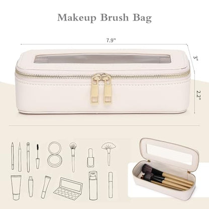 Pinkmik Makeup Brush Case, Beige, SLIM - color: B/Beige, size: SLIM