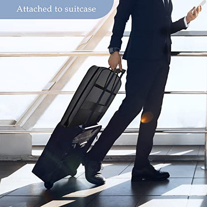 Limoomil 42" Foldable 2‑Pack Heavy‑Duty Waterproof Garment Bag, Darkgrey - color: 2 Packs, size: 42" x 24" x 4"