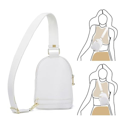 INICAT Small Travel Purse,Anti Theft Crossbody Bag for Women - color: White a