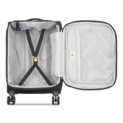 DELSEY PARIS Cruise 3.0, 20 Inch Carry-On Softside Luggage, Black - color: Black, size: Carry On 20 Inch