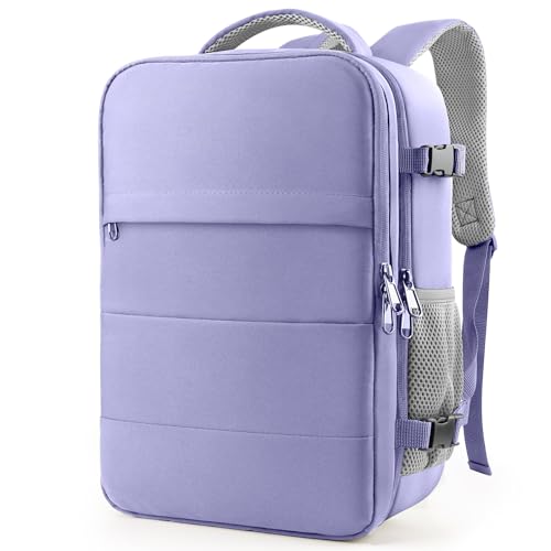 HOTOR Travel Backpack Flight Approved Bag Men Women, Large Purple - color: Purple, size: Large