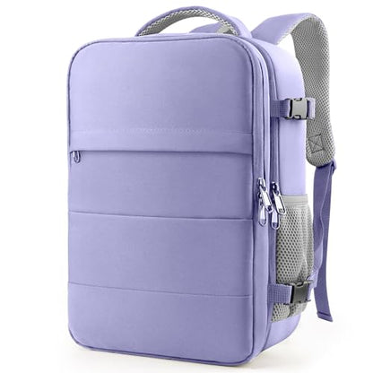 HOTOR Travel Backpack Flight Approved Bag Men Women, Large Purple - color: Purple, size: Large
