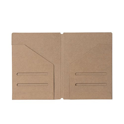 Zipper Case & Kraft Folder Refill Inserts for Passport Size Travelers Notebook, 3.5"x4.9" - size: Passport Size
