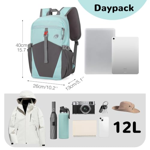 Kids Hiking Backpack, Small Waterproof Hiking Daypack Kids, Green - color: Light Green