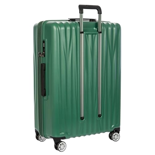 Bric's Cervia 30" Hardside Large Expandable Luggage, 360° Spinner Wheels, Lightweight Checked Suitcase, TSA-Approved Locks, Dark Emerald Green - color: Dark Emerald Green, size: Large-Checked 30 inch