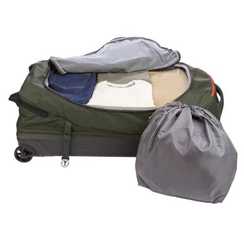Eddie Bauer Expedition Rolling Duffel Bag with Wheels - Dark Thyme, 34" - color: Dark Thyme, size: 34" (Check-In)