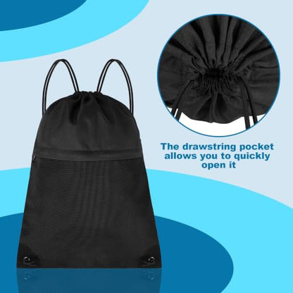 TILYMOL Drawstring Backpack for Sports - Small Gym Bag for Men & Women 2Pcs - color: 2 Pack-black Gray