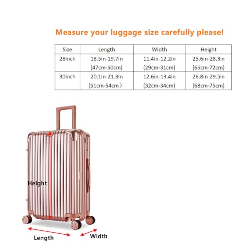 1PCS Clear Luggage Cover Protectors for 28 Inch Suitcase - size: 28 inch