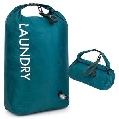 Travel Laundry Bag, Vacuum Compression Dirty Clothes Travel Bag - color: Green, size: Medium