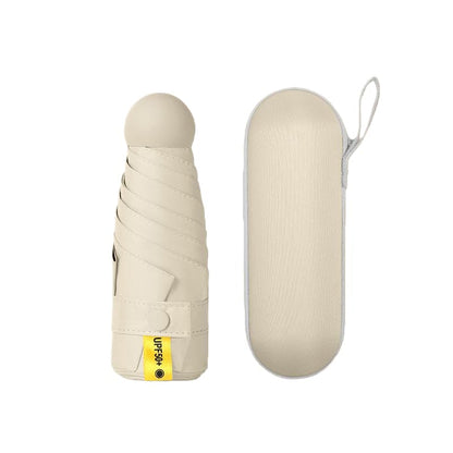 Mini Travel Umbrella with Umbrella Case - color: Off-white