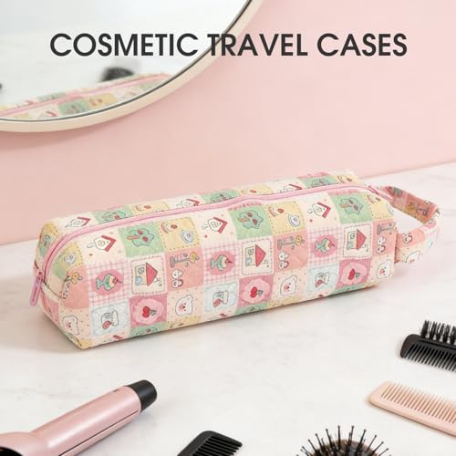 Quilted Hair Tools Travel Bag with Handle for Curling Irons Flat Irons - color: Checkered
