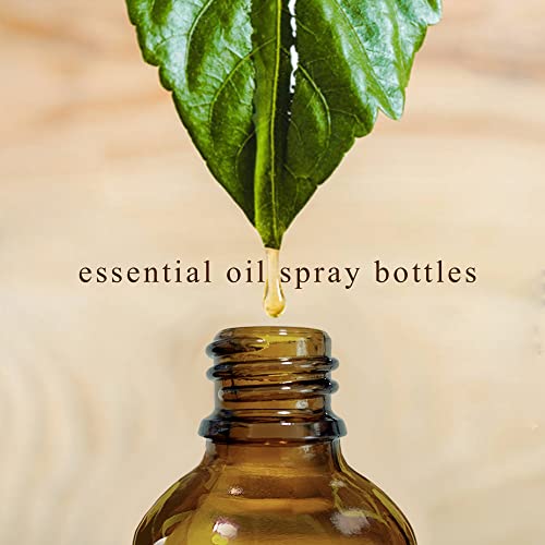 GIVAMEIHF Amber Glass Spray Bottles 4 oz, Small,Leakproof,Refillable,4 Pack - color: 4oz-4 Pcs