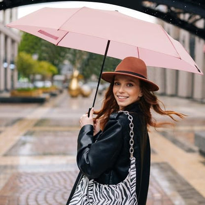 G4Free 40 Inch Travel Compact Umbrella Mini Sun UV Protection Umbrella - color: Pink