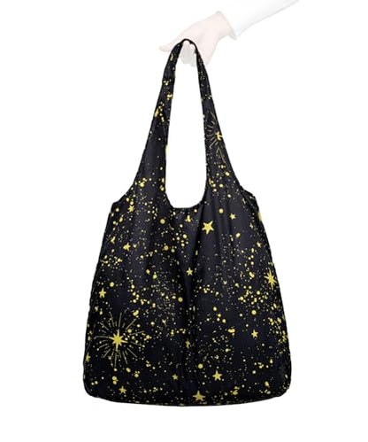 Nanobag Standard 19L Tote Foldable Packable Reusable Grocery Shopping Bag - color: Stars