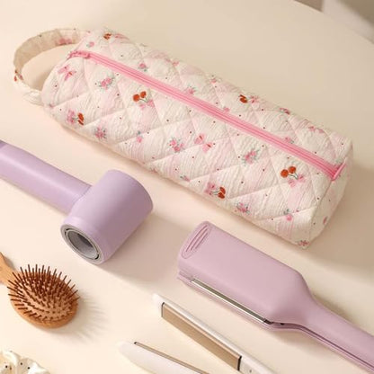 Hair Tool Travel Bag, Makeup Case and Toiletry Organizer(Cherry) - color: Cherry