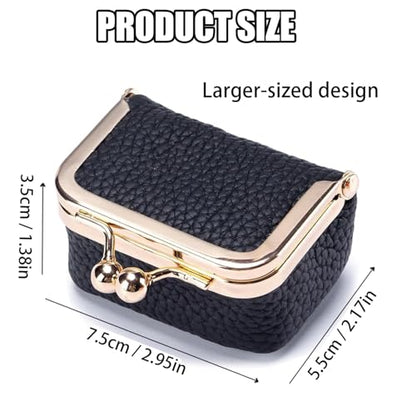 Genuine Leather Mini Jewelry Box for Women, Portable Travel Jewelry Case - color: Pink - 2.95in