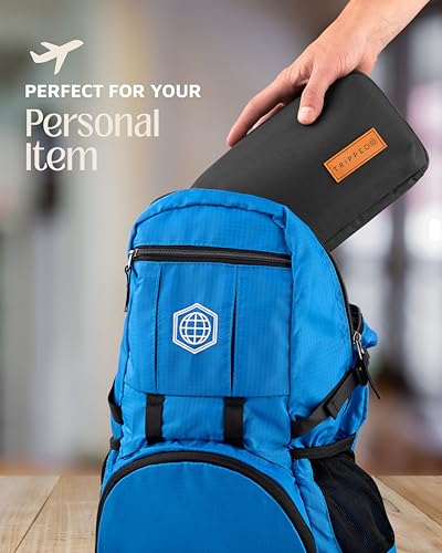 TRIPPED Travel Gear Tech Organizer Pouch for Cables and Accessories - color: Black