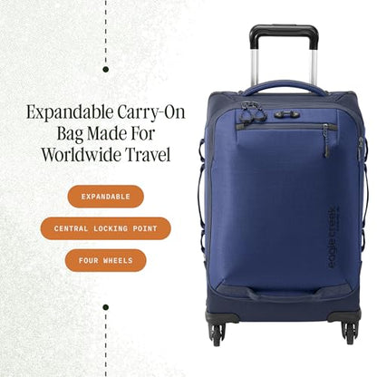 Eagle Creek Expanse 4-Wheel 22-Inch Carry-On Luggage, Pilot Blue - color: Blue