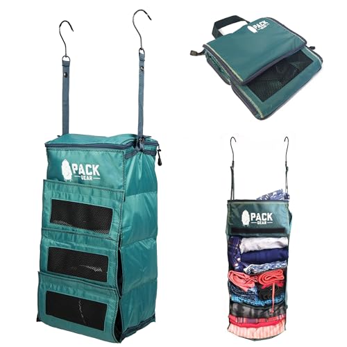 Pack Gear Hanging Carry-On Closet Organizer, Mesh Green - color: Mesh Green
