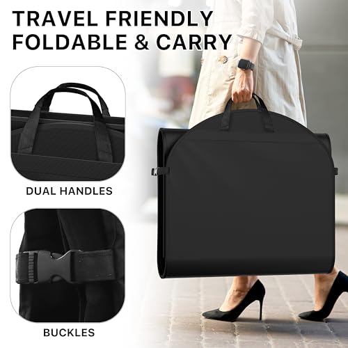 Simple Houseware 65" Travel Garment Bag with Pockets, Heavy Duty Suit Bag - size: 65-Inch Long w/ Pocket, Single
